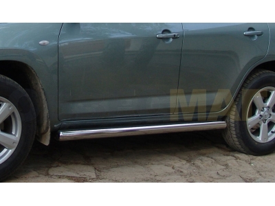 Пороги труба 60 мм Технотек для Nissan X-Trail 2007-2011